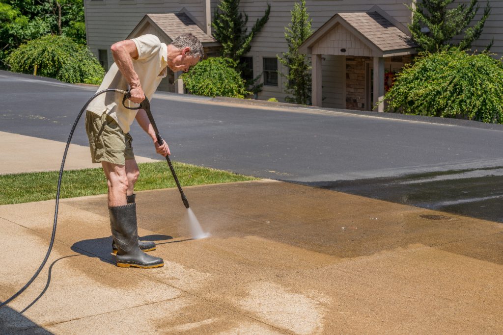 How to clean your concrete driveway